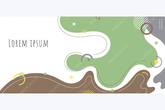 Download Abstract Trendy Organic Shape Forms Line - Trendy Collection