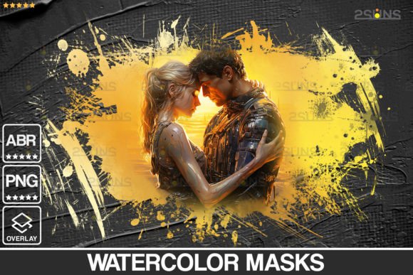 Download Watercolor Overlay Clipping Masks PNG - Watercolor Collection