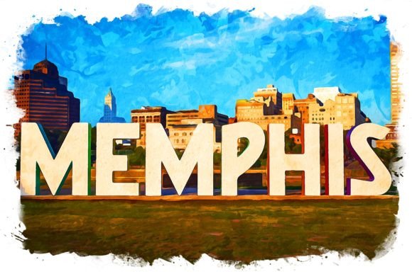Download Memphis USA Splash Watercolor - Watercolor Collection