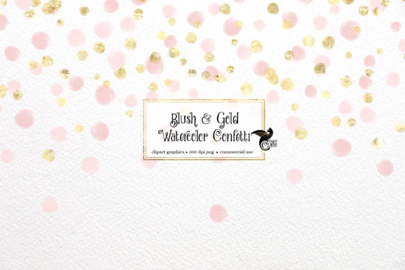 Download Blush and Gold Watercolor Confetti - Watercolor Collection