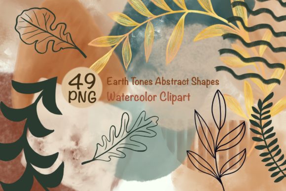 Download Watercolor Elements|Earth Tones Abstract - Watercolor Collection