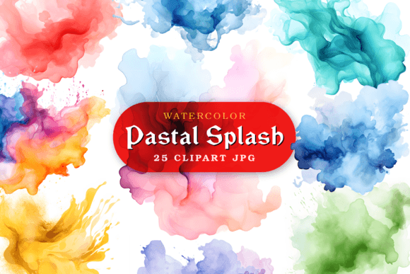 Download Pastel Watercolor Splash Clipart - Watercolor Collection