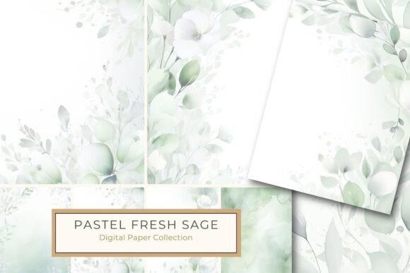 Download Watercolor Light Sage Floral Background - Watercolor Collection