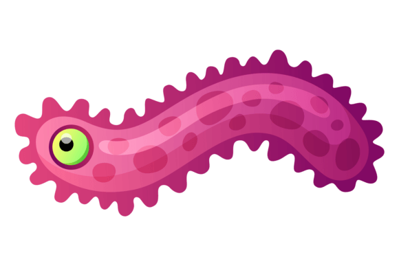 Download Funny Amoeba Cell. Cartoon Microbiology - Amoeba Collection