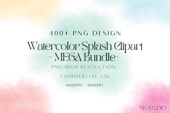 Download Watercolor Splash PNG MEGA BUNDLE - Watercolor Collection