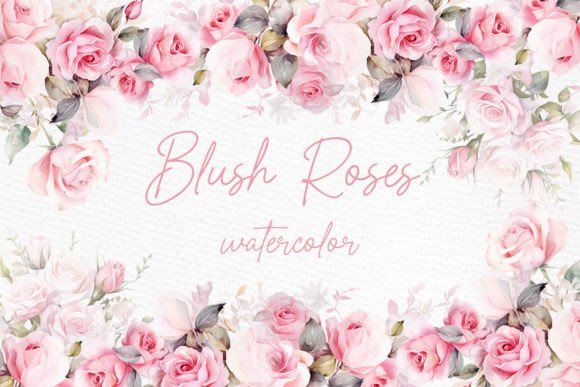 Download Watercolor Roses Clipart Blush Floral - Watercolor Collection