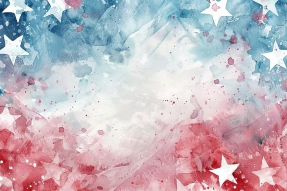 Download Patriotic Watercolor Background - Watercolor Collection