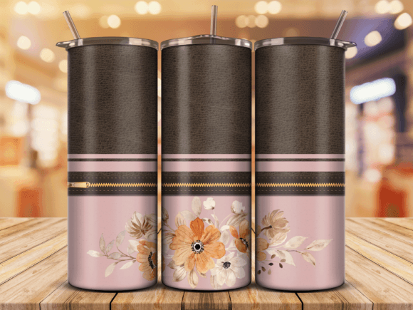 Download Brown Leather, Watercolor Tumbler Wrap - Watercolor Collection