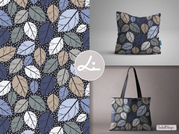Download Seamless Pattern Simple Leaves - Leaves Collection