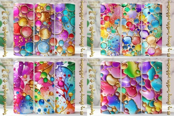 Download 20 Oz Abstract Watercolor Tumbler - Watercolor Collection