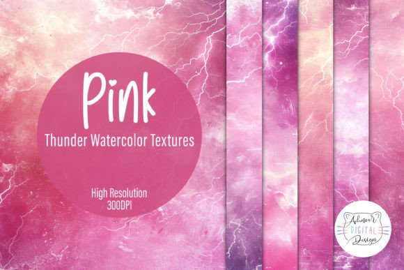 Download Pink Thunder Watercolor Textures - Watercolor Collection