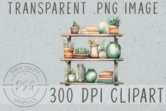 Download Watercolor Boho Decor Shelf - Watercolor Collection