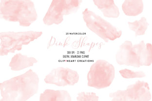 Download Pink Watercolor Shapes - Watercolor shapes Collection