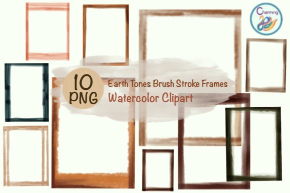 Download Watercolor Frames : Earth Tones - Watercolor Collection