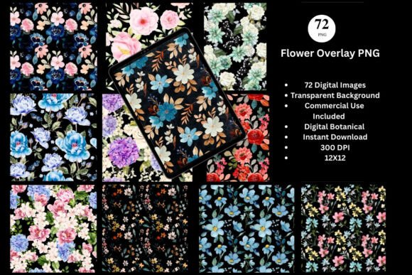 Download Flower Overlay Watercolor Wildflower PNG - Watercolor Collection