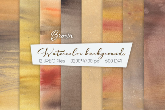 Download Brown Watercolor Backgrounds - Watercolor Collection