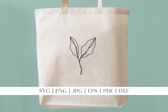 Download Leaf Line Art | Simple Leaves on Branch - Leaves Collection