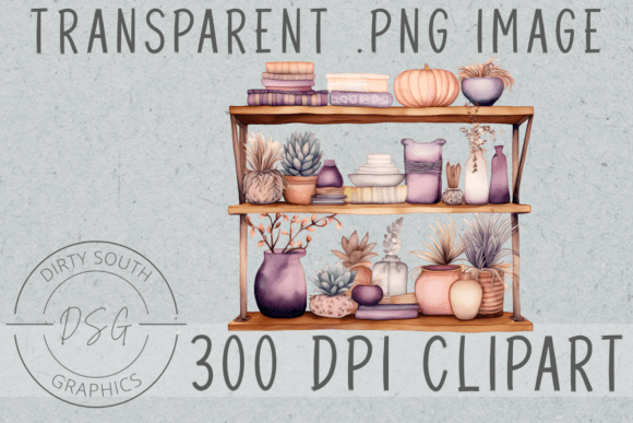 Download Watercolor Boho Decor Shelf - Watercolor Collection
