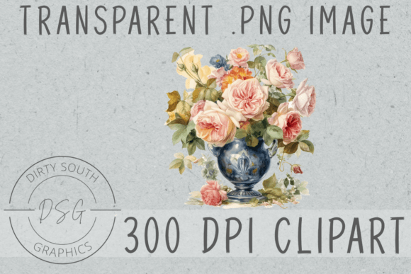 Download Watercolor Flowers in Vase Clip Art - Watercolor Collection