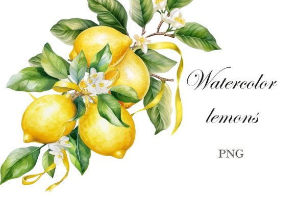 Download Lemon Watercolor Png. Citrus Clipart - Watercolor Collection