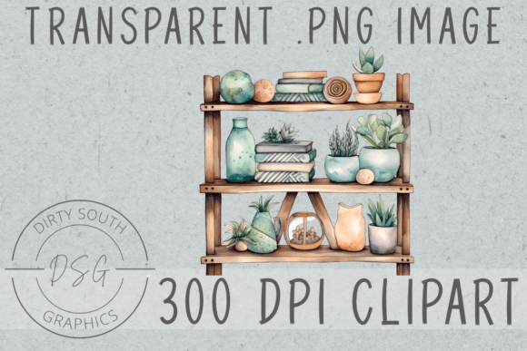 Download Watercolor Boho Decor Shelf - Watercolor Collection