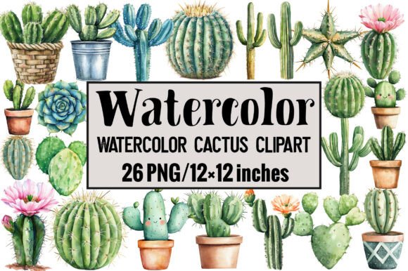 Download Watercolor Cactus Clipart - Watercolor Collection