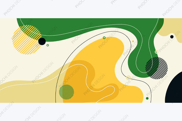 Download Abstract Trendy Organic Shape Forms Line - Trendy Collection
