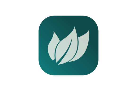 Download Three Simple Leaves Vector Apps Icon - Leaves Collection