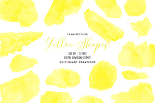 Download Yellow Watercolor Shapes - Watercolor shapes Collection