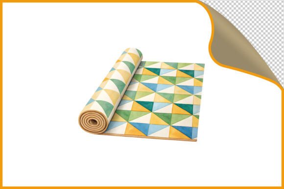 Download Rolled Geometric Watercolor Pattern PNG - Watercolor Collection