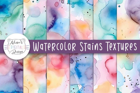 Download Watercolor Stains Textures - Watercolor Collection