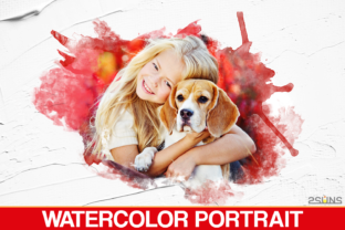 Download 30 Watercolor Portrait Masks Photoshop - Watercolor Collection