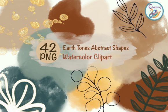 Download Watercolor Elements|Earth Tones Abstract - Watercolor Collection