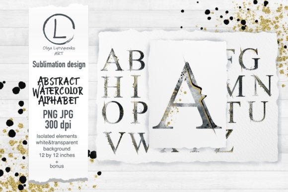 Download Abstract Watercolor Alphabet - Watercolor Collection